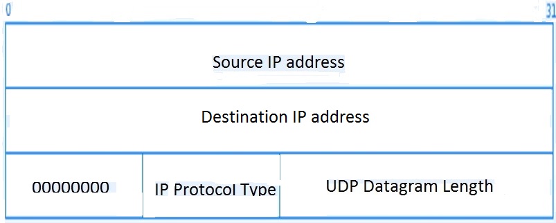 The UDP pseudo header